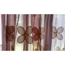 Oktávia Bordó piros Arany Organza függöny - készre varrt 250 x 300 cm