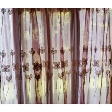 Oktávia Bordó piros Arany Organza függöny - készre varrt 250 x 300 cm