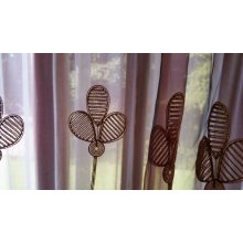 Oktávia Bordó piros Arany Organza függöny - készre varrt 250 x 300 cm