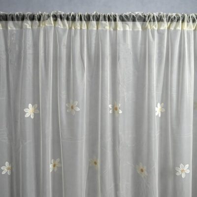 Grethe Krém Organza Függöny - készre varrt 250 x 300 cm