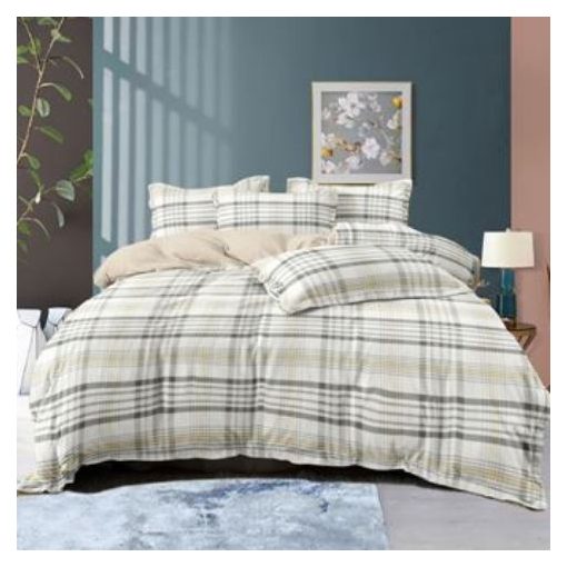 Rátót Kockás 6 részes ágyneműhuzat Garnitúra 200x220 cm