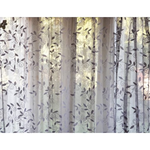 Graciána Fehér Jacquard Függöny 250 x 300 cm