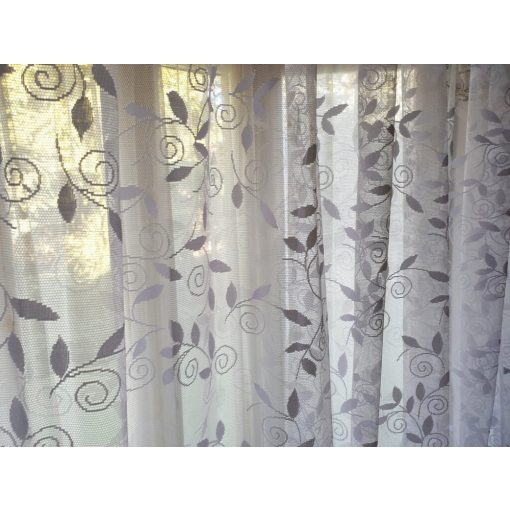 Graciána Fehér Jacquard Függöny 250 x 300 cm