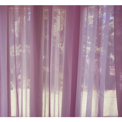Delinke Rózsaszín Organza Függöny 250 x 300 cm