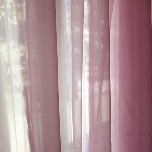Delinke Rózsaszín Organza Függöny 250 x 300 cm