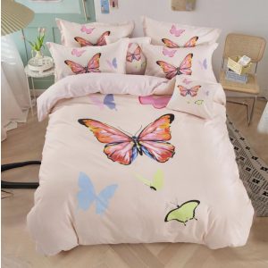   Kanári 7 részes Pamut Ágyneműhuzat Garnitúra 140x200 pillangós