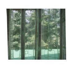 Stefánia Zöld Organza függöny - készre varrt 250 x 300 cm