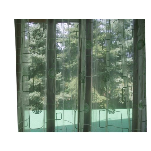 Stefánia Zöld Organza függöny - készre varrt 250 x 300 cm