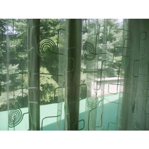 Stefánia Zöld Organza függöny - készre varrt 250 x 300 cm