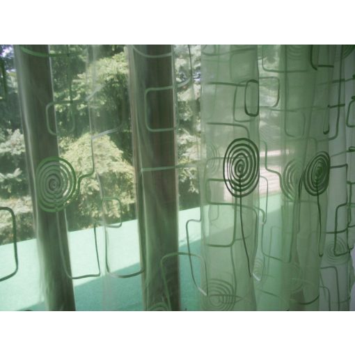 Stefánia Zöld Organza függöny - készre varrt 250 x 300 cm
