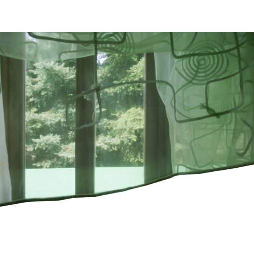 Stefánia Zöld Organza függöny - készre varrt 250 x 300 cm