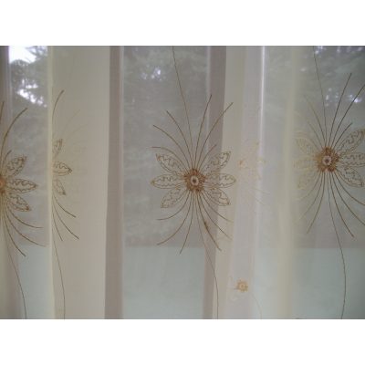 Roses Krém Organza függöny - készre varrt