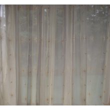 Roses Krém Organza függöny - készre varrt