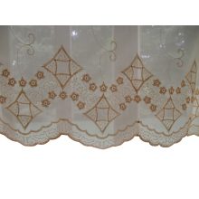 Roses Krém Organza függöny - készre varrt