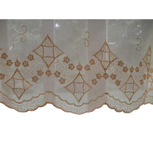 Roses Krém Organza függöny - készre varrt