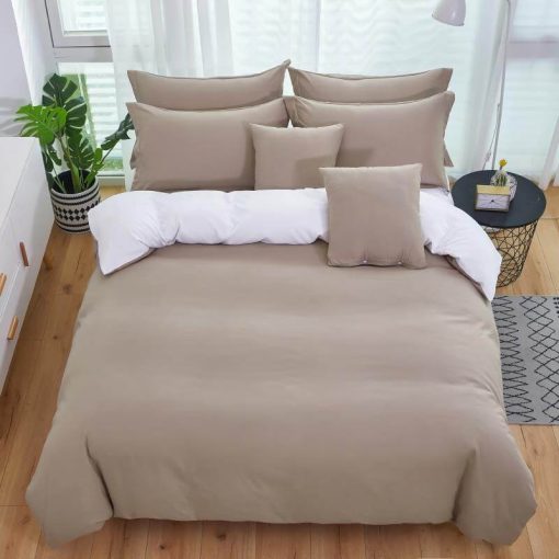 Luciana Bézs-Fehér ágyneműhuzat garnitúra 7 részes 140x200 cm