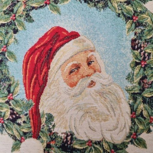Karácsonyi Mikulás díszpárna gépi gobelin 40 x 40 cm