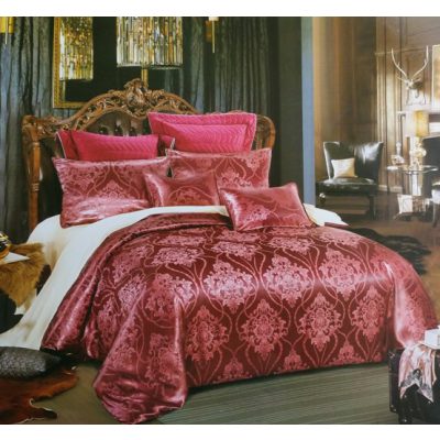 Paradise Mályva szatén ágynemű garnitúra 7 részes