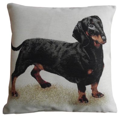 Fekete tacskó kutya díszpárna