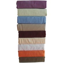 Héla gumis lepedő 180 x 200 cm bordó pamut