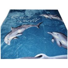 Medárda Kék Delfines Pléd, Ágytakaró 150 x 200 cm