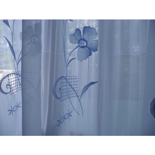 Vera Kék Organza függöny - készre varrt 250 x 300 cm