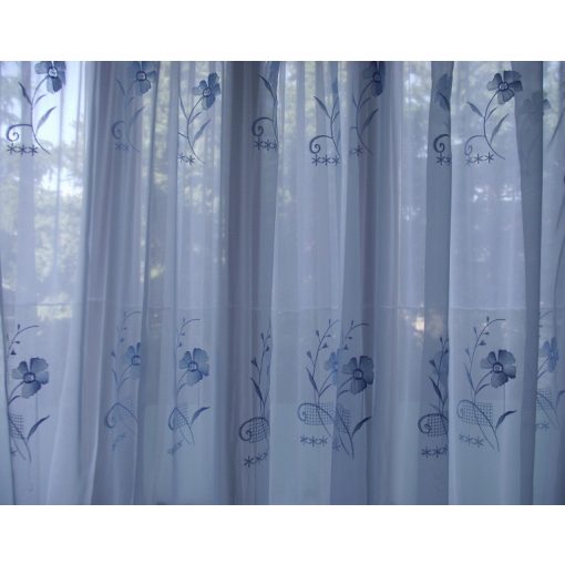 Vera Kék Organza függöny - készre varrt 250 x 300 cm
