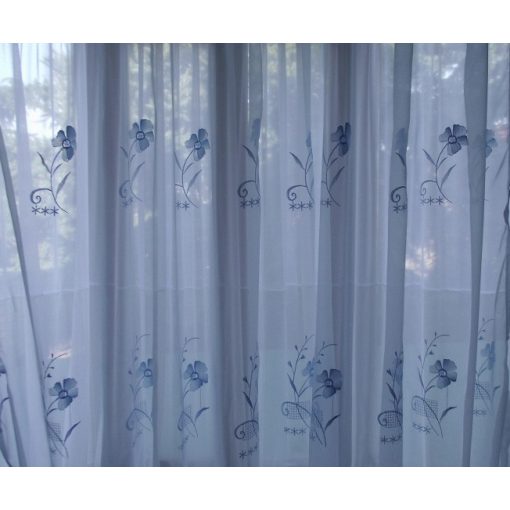 Vera Kék Organza függöny - készre varrt 250 x 300 cm