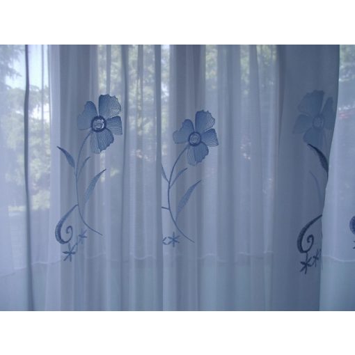 Vera Kék Organza függöny - készre varrt 250 x 300 cm