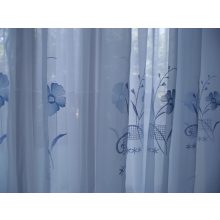 Vera Kék Organza függöny - készre varrt 250 x 300 cm