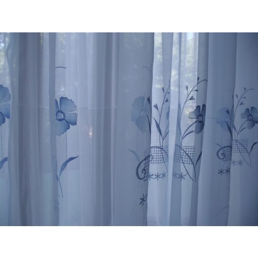 Vera Kék Organza függöny - készre varrt 250 x 300 cm