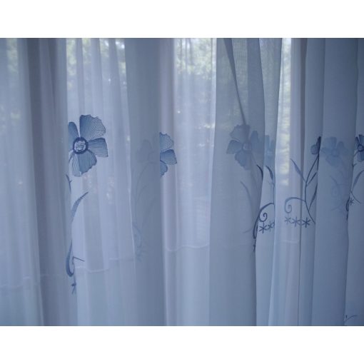 Vera Kék Organza függöny - készre varrt 250 x 300 cm