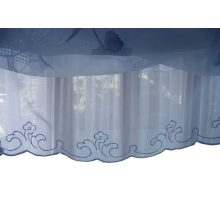 Vera Kék Organza függöny - készre varrt 250 x 300 cm