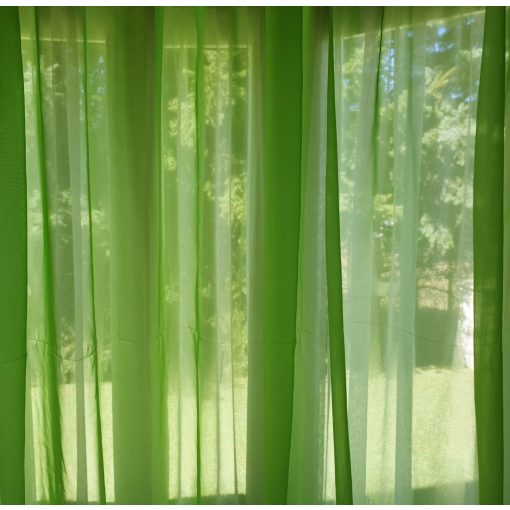 Milána Zöld Organza Függöny 250 x 300 cm