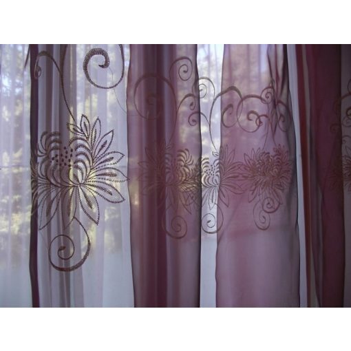Rebecca Bordó Organza Függöny 250 x 300 cm