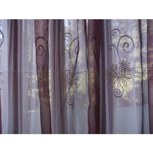 Rebecca Bordó Organza Függöny 250 x 300 cm