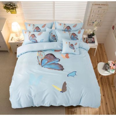   Pelikán 7 részes pamut ágyneműhuzat 140x200 cm pillangós