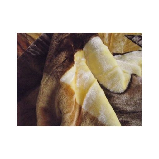 Aquata Barna Krém Pléd, Ágytakaró 150 x 200 cm