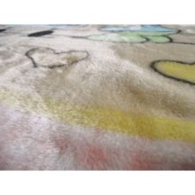 Cica játék Fehér Rózsaszín gyermek Ágytakaró Pléd 100 x 140 cm