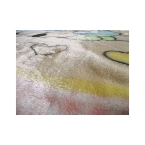 Cica játék Fehér Rózsaszín gyermek Ágytakaró Pléd 100 x 140 cm