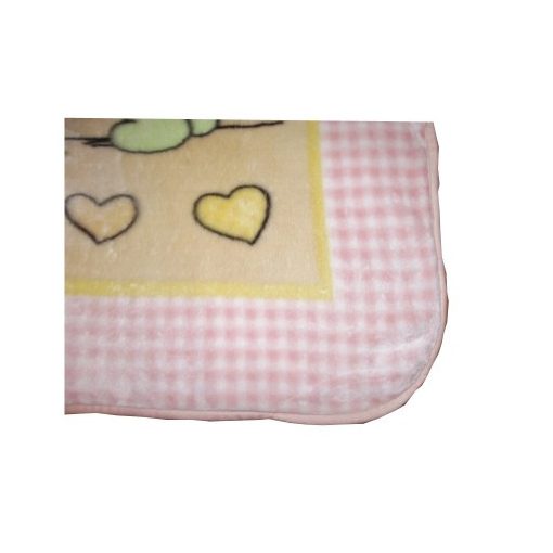 Cica játék Fehér Rózsaszín gyermek Ágytakaró Pléd 100 x 140 cm