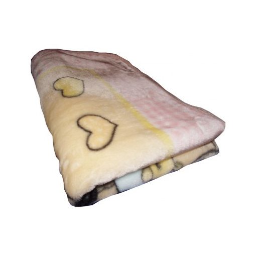 Cica játék Fehér Rózsaszín gyermek Ágytakaró Pléd 100 x 140 cm