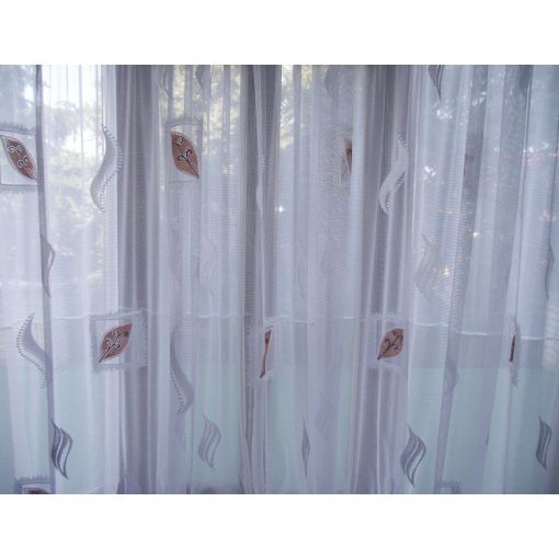 Honória Fehér Jacquard Függöny 250 x 300 cm