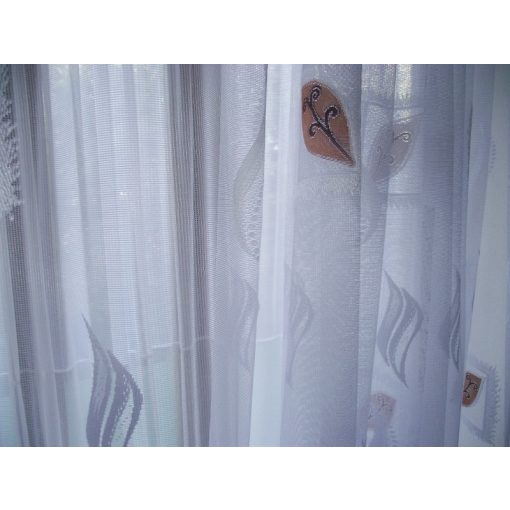 Honória Fehér Jacquard Függöny 250 x 300 cm