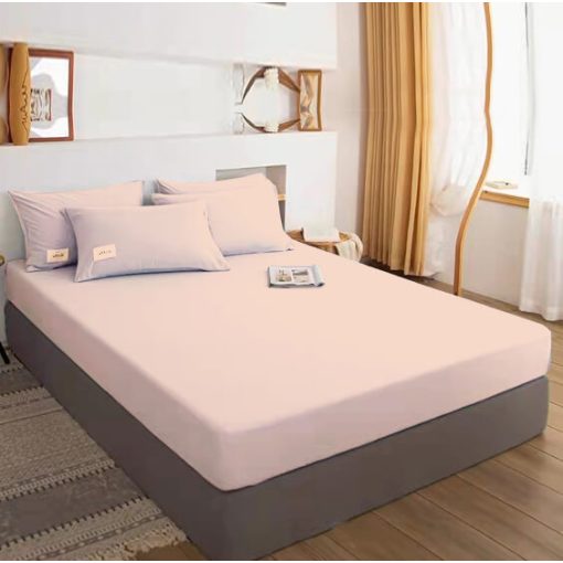Réta krém pamut gumis lepedő 100 x 200 cm
