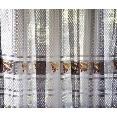 Szőlőlevél Fehér Jacquard Függöny 250 x 300 cm