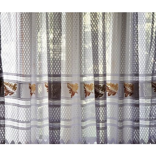 Szőlőlevél Fehér Jacquard Függöny 250 x 300 cm