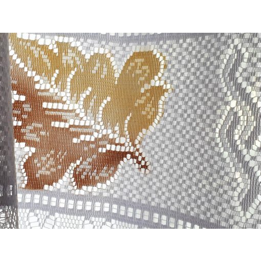 Szőlőlevél Fehér Jacquard Függöny 250 x 300 cm