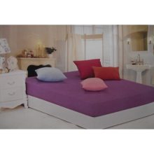 Nanett lila pamut gumis lepedő 200 x 200 cm