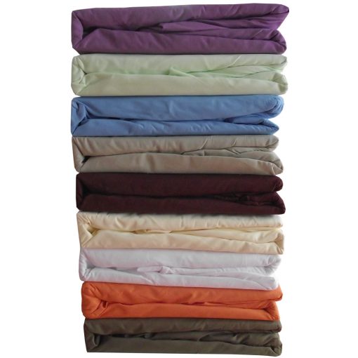 Nanett lila pamut gumis lepedő 200 x 200 cm